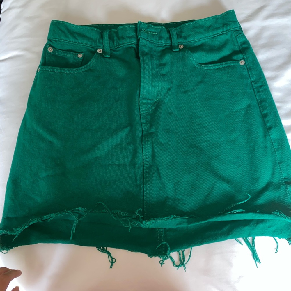 Green skirt